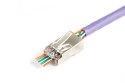 Wtyk RJ45 (8P8C) przelotowy, kat.5e, ekranowany, AWG 26-24, opakowanie 100 szt.