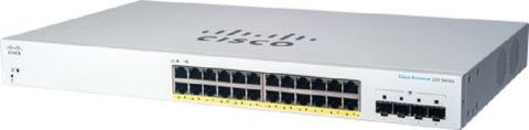 Switch Cisco CBS220-24P-4G-EU Managed L2 Gigabit Ethernet (10/100/1000) Power over Ethernet (PoE) 1U White