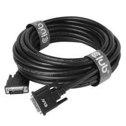 CLUB3D DVI-D DUAL LINK (24+1) CABLE BI DIRECTIONAL M/M 3m 9.8 ft 28AWG Czarny