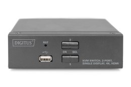 DIGITUS PRZEŁĄCZNIK KVM 2 PORTOWY HDMI, 4K 30HZ DS-12870