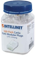 INTELLINET WTYK RJ45 8P/8C UTP CAT5E NA DRUT 100 S