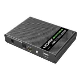 TECHLY KVM EXTENDER HDMI/USB PO SKRĘTCE CAT6A/7 DO