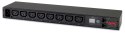 APC RACK PDU, METERED, 1U, 16A, 208/230V, (8) C13