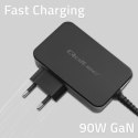 Ładowarka Qoltec 52387 GAN POWER PRO 1XUSB-C 90W 5-20V 3-4.5A CZARNA