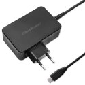 Ładowarka Qoltec 52387 GAN POWER PRO 1XUSB-C 90W 5-20V 3-4.5A CZARNA