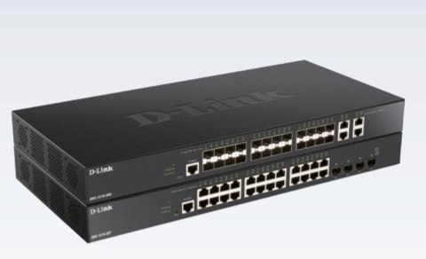 D-Link DXS-1210-28T łącza sieciowe Zarządzany L2/L3 10G Ethernet (100/1000/10000) 1U Czarny