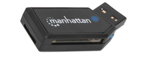 Manhattan 101677 czytnik kart USB 2.0 Czarny