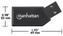 Manhattan 101677 czytnik kart USB 2.0 Czarny