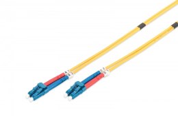 Digitus Patchcord FO Singlemode 09/125 OS2 LC-LC duplex 5m Żółty