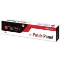 Techly Patch panel 1U UTP 16xR J45 Cat.5e, czarny