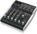 Behringer 802S - 8-kanałowy kompaktowy mikser analogowy z interfejsem USB zaprojektowany specjalnie do obsługi podcastów, stream