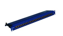 EmiterNet Panel 19 ",24xRJ45 STP cat.6 1U melyna su lentyna DCN / PPFA674EKS248C6