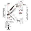 TECHLY RAMIĘ LCD BIURKOWE Z AMORTYZATOREM GAZOWYM