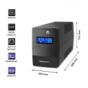 QOLTEC ZASILACZ AWARYJNY UPS 650VA | 360W | LCD | USB | RJ45