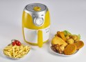 Ariete Airy fryer mini Pojedyńczy 2 l Autonomiczny 1000 W Frytkownica na gorące powietrze Srebrny, Biały, Żółty