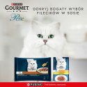 GOURMET Perle Gravy Delight Fileciki w smakowitym sosie - wołowina i kurczak - 4x85g