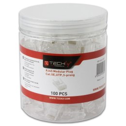 Techly IWP-JAR-C5RTY wtyczka RJ45 Przezroczysty