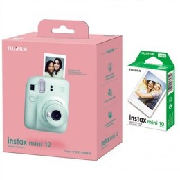 Folia Fujifilm | Aparat Instax Mini 12 + Instax Mini Glossy (10 zł) | Miętowa zieleń | 800