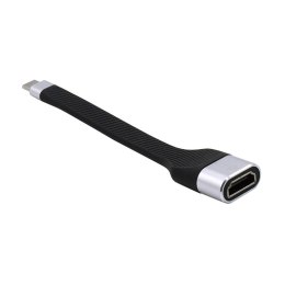 I-tec C31FLATHDMI60HZ adapter kablowy 0,11 m USB Type-C HDMI Czarny, Srebrny