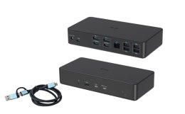 I-tec CADUAL4KDOCKPD2UK stacja dokująca Przewodowa USB 3.2 Gen 1 (3.1 Gen 1) Type-C Czarny