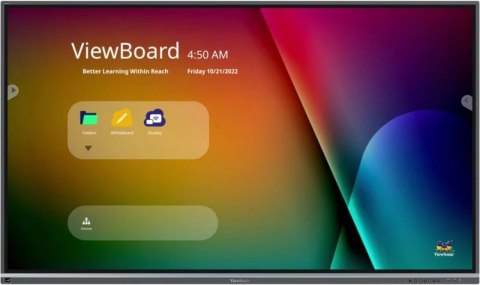 Viewsonic IFP6550-5F tablica interaktywna 165,1 cm (65") 3840 x 2160 px Ekran dotykowy Czarny HDMI