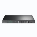 TP-Link TL-SG1218MP łącza sieciowe Nie zarządzany Gigabit Ethernet (10/100/1000) Obsługa PoE 1U Czarny