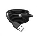 Digitus Kabel zasilający silikonowy USB-A - USB-C, USB 2.0 60W, 2m Czarny