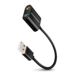 Axagon ADA-12 USB 2.0 Stereo Audio Mini-Adapter 15 cm Kabellänge - Kabel - Audio/Multimedia 2.0 kan.