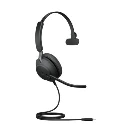 Jabra Evolve2 40 SE Zestaw słuchawkowy Przewodowa Opaska na głowę Połączenia/muzyka USB Type-C Czarny