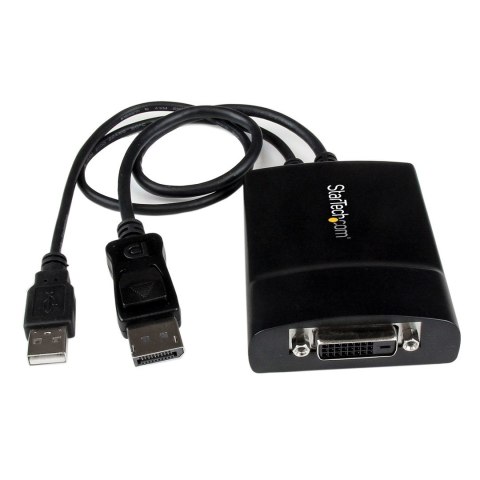 StarTech.com DP2DVID2 adapter kablowy 0,37 m DisplayPort DVI-D Czarny