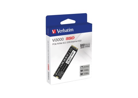 Verbatim Vi3000 512 GB M.2 PCI Express 3.0 NVMe