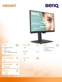 Benq Monitor 24 cale GW2490T LED 4ms/1300:1/IPS/HDMI/GL