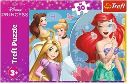 Trefl Puzzle 30 elementów Piękny dzień księżniczek Disney Princess