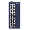 PLANET ISW-1600T łącza sieciowe Nie zarządzany Fast Ethernet (10/100) Niebieski