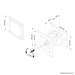 Neomounts FPMA-DTBW100 uchwyt / stojak do monitorów 76,2 cm (30