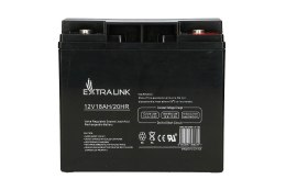 Extralink Akumulator AGM 12V 18Ah bezobsługowy