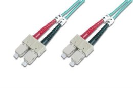 Kabel krosowy (patchcord) DIGITUS światłowodowy SC/SC, dplx, MM 50/125, OM3, LSOH, 1m, turkusowy