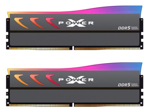 Pamięć DDR5 Silicon Power XPOWER Storm RGB Gaming 64GB (2x32GB) 6000MHz CL30 1.35V UDIMM Gray