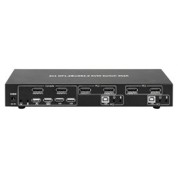 Przełącznik KVM Techly 2-portowy DisplayPort/USB 2x1 Dual Head Video 4K*30Hz