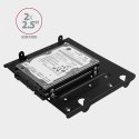 AXAGON RHD-435 Ramka metalowa do montażu 4x 2.5" HDD (2x 2.5" HDD/SSD & 1x 3.5" HDD) w pozycji 5.25" Czarna
