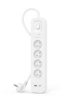 Belkin Listwa przeciwprzepięciowa SurgePlus 4xFR 1xUSB-A 1xUSB-C 525J 2M