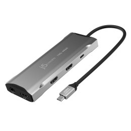 J5create JCD397 Przewodowa USB 3.2 Gen 1 (3.1 Gen 1) Type-C Szary