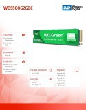 Western Digital Dysk SSD Green 500GB M.2 2280 SN350 NVMe PCIe