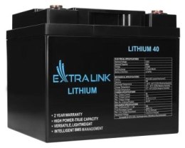 Extralink LiFePO4 40AH | Akumulator | 12.8V, BMS