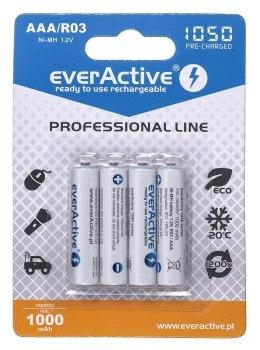 Zestaw akumulatorków everActive Professional line EVHRL03-1050 (1050mAh ; Ni-MH LSD)