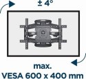 Uchwyt - Gembird 32"-75", 45 kg obrót i pochylenie