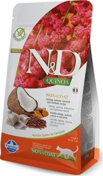 FARMINA N&D CAT QUINOA SKIN&COAT HERRING 300g