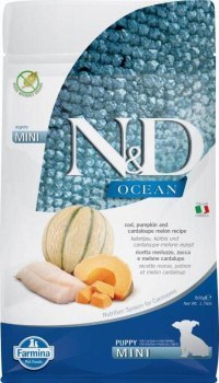 FARMINA N&D OCEAN DOG COD PUMPKIN & CANTALOUPE MELON PUPPY MINI 800g