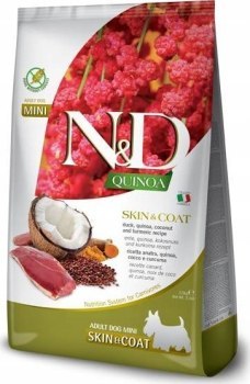 FARMINA N&D QUINOA DOG SKIN&COAT DUCK COCONUT ADULT MINI 800g