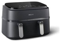 Frytkownice - Philips Ovi Dual 3000 NA351/00 czarny/srebrny